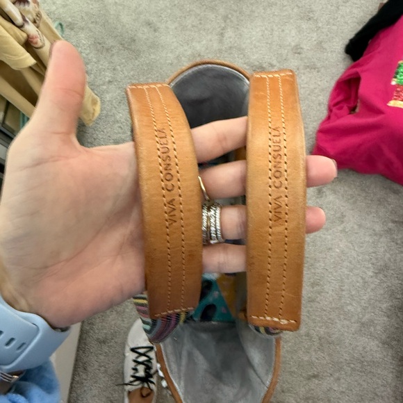 Consuela Leopard Print Tote with Yellow Floral Embroidery - Picture 7 of 10